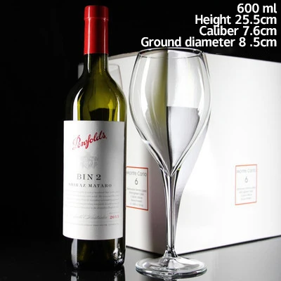 Wholesale wedding party 210ml 260ml 325ml 445ml 600ml glass goblet with long stem in bulk manufacture