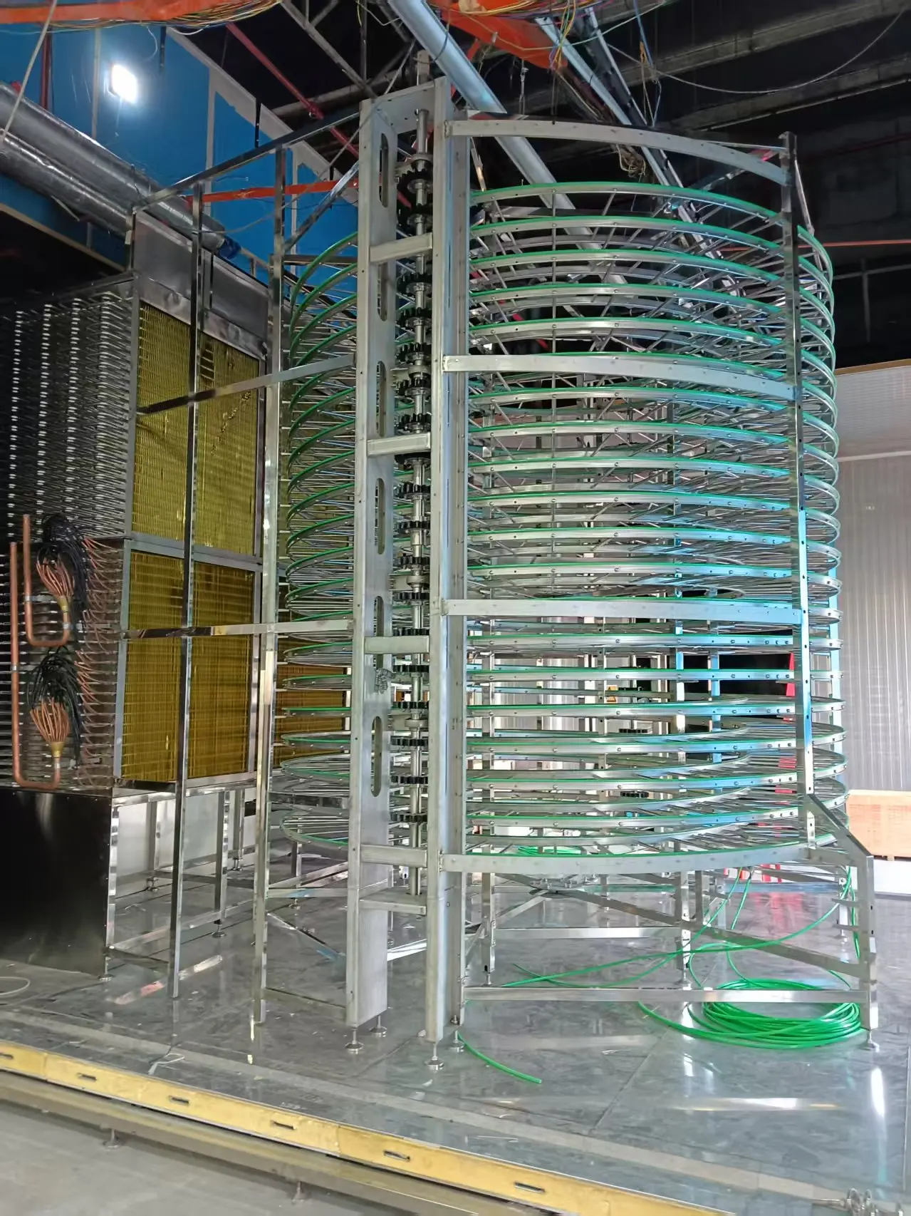 Continuous IQF freezer tunnel high-speed freezer for fruits, vegetables and meat