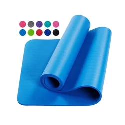 Wholesale 10mm Lengthened Yoga Mat NBR Multi Function Sports Fitness Non Slip Yuga Mat
