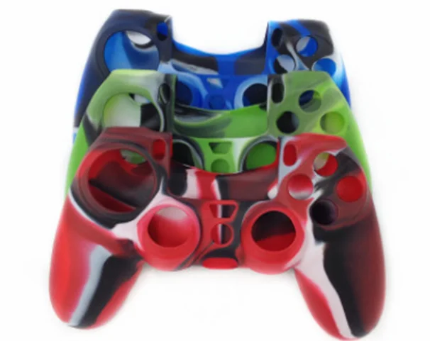 For ps4 Silicone case in Camouflage Pattern Protective Rubber Cover  Console Controller Joystick Handle  Made in China