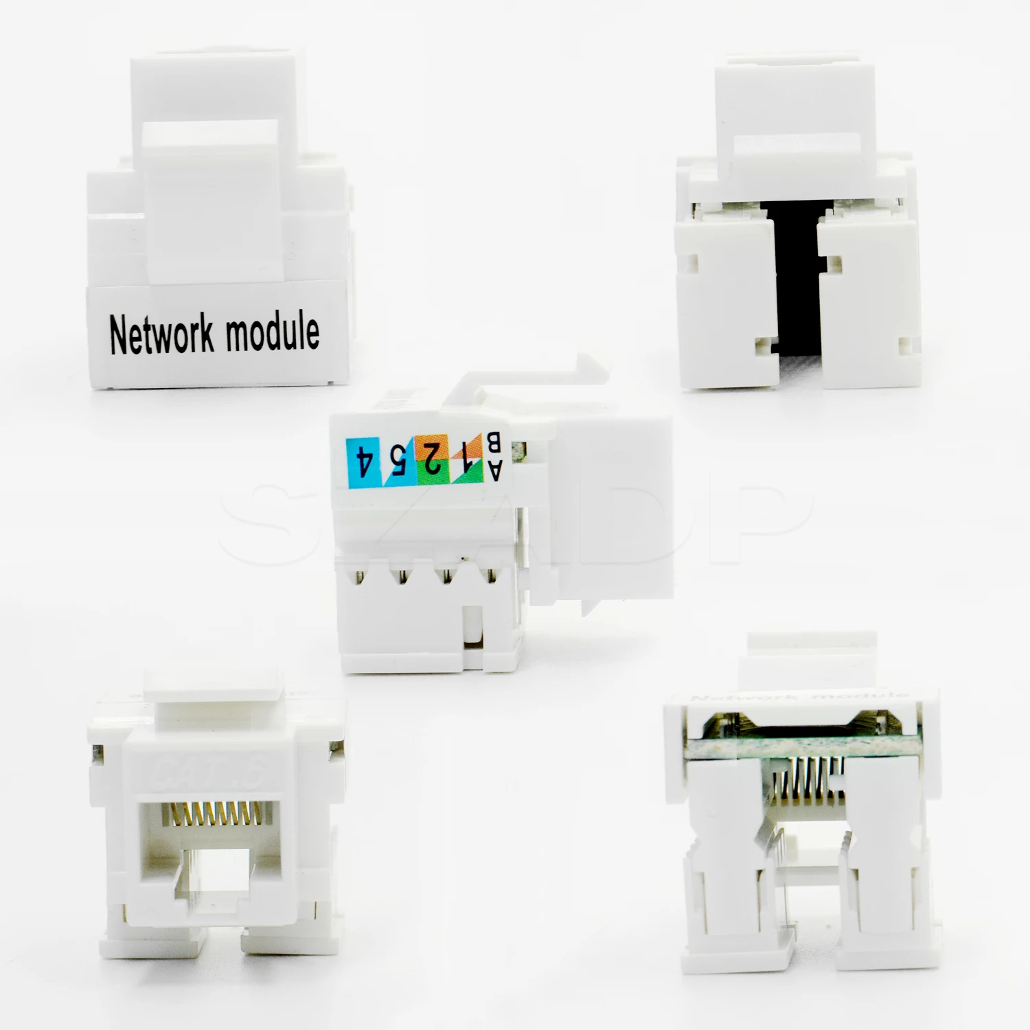 Cat6 Modular RJ45 Cat6 Keystone Jack with Shielded Toolless 8p8c ...
