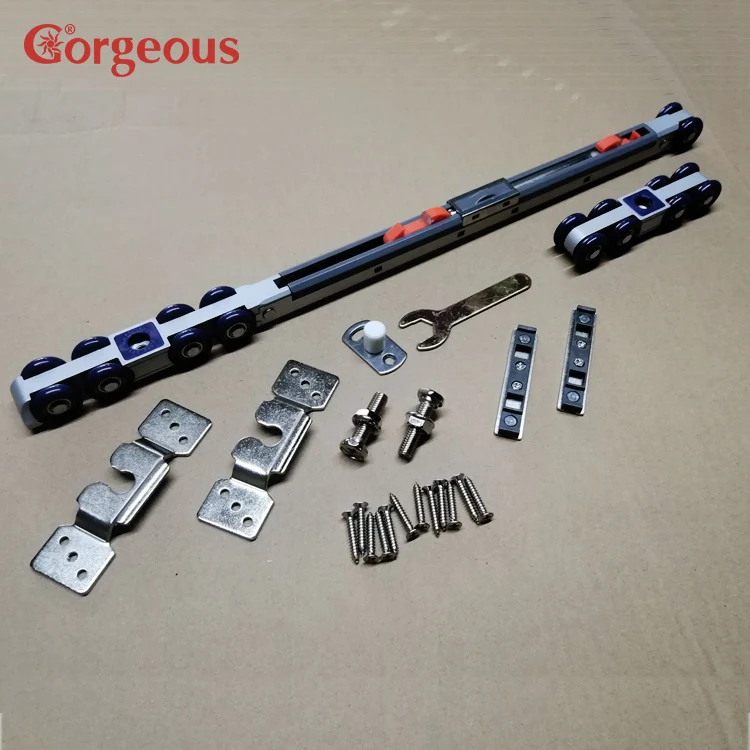 Gorgeous Modern Soft-Closing Roller Spring Sliding Door System with Damper Tracking for Sliding Gates
