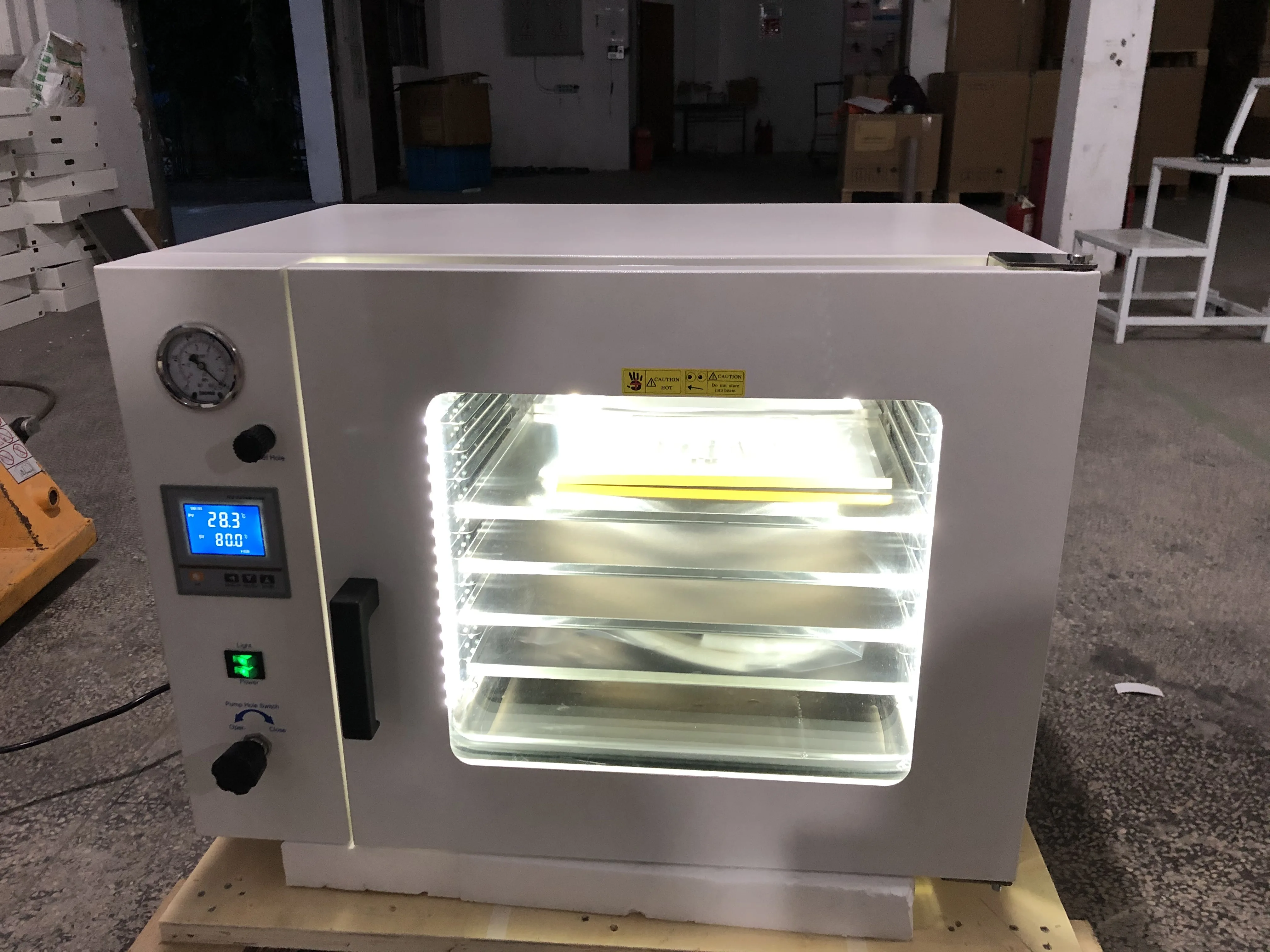 TOPTION 50L Commercial Vacuum Drying Oven Vacuum Dryer Price