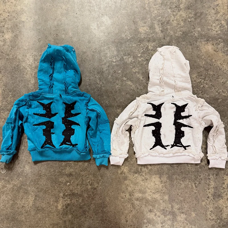 Produzione di felpa Vintage lavata con cappuccio francese Terry