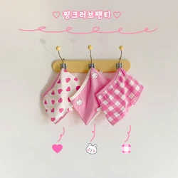 Миа 3 шт./пакет милые девушки кролика нижнее бельё для девочек, ярко-розового цвета, одежда для девочек, трусы-боксеры для лета