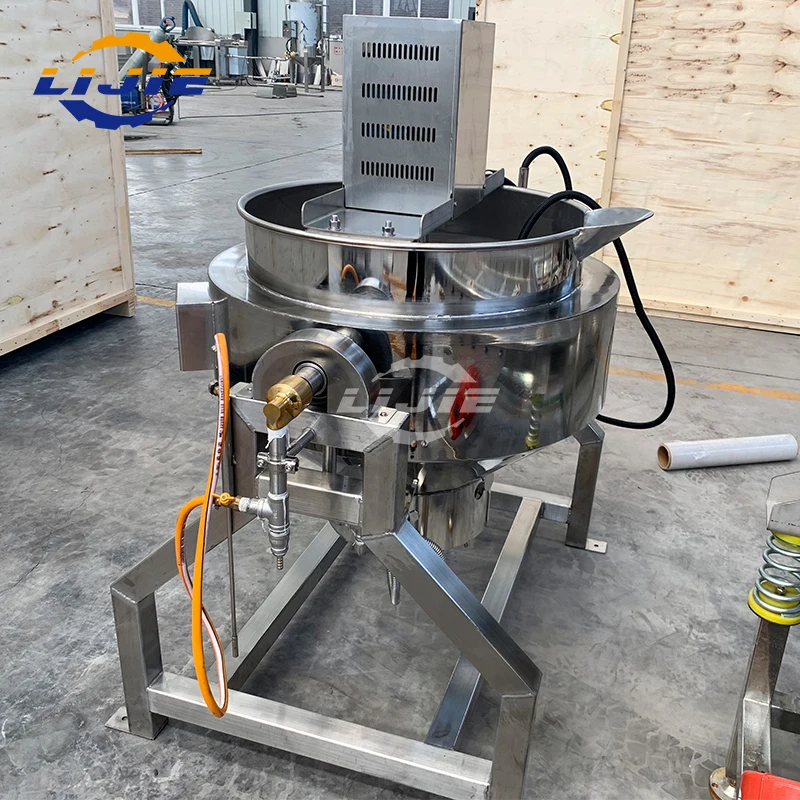 High Quality Gas Heating Commercial Cooking Pot Jam Making Machine Mixer