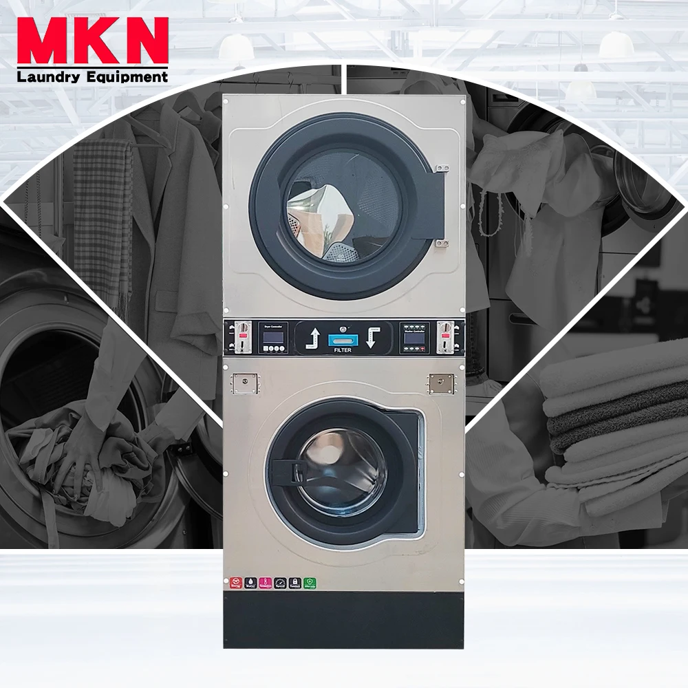 Two in One Unit Laundromat Washer and Dryer Coin Operated Coin Washing for Sale Philippines