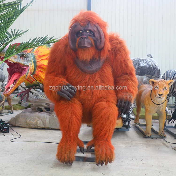 Life Size Animatronic Orangutan - Realistic & Waterproof