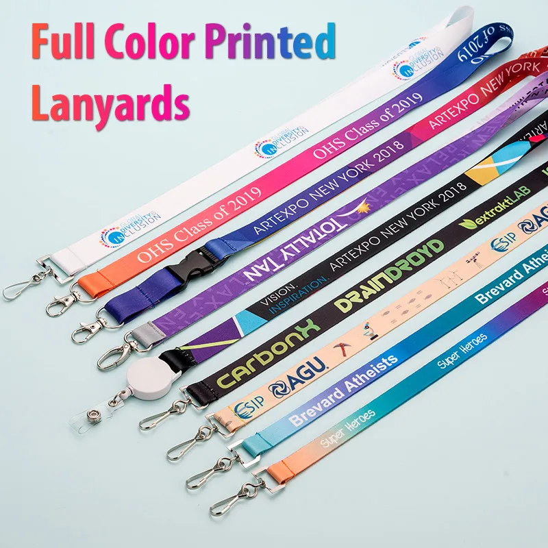 Low Moq Custom Printed Blank Sublimation Neck Strap Id Badge Card ...