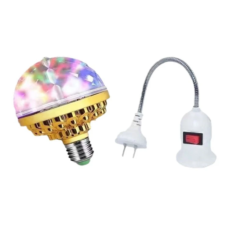 Colorful Disco Rotating Magic Ball RGB LED Stage Light Home Room Dance Parties Lighting