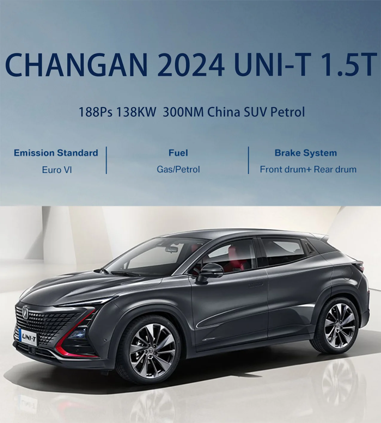 In Stock Changan Uni-T 2023 1.5t In Stock Used Car New Car Petrol Gasoline Sport Car Changan Vehicle Changan Uni t factory