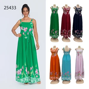 New Wholesale Summer Floral Print Sleeveless Strap Women's Fashion Casual Breathable Dress