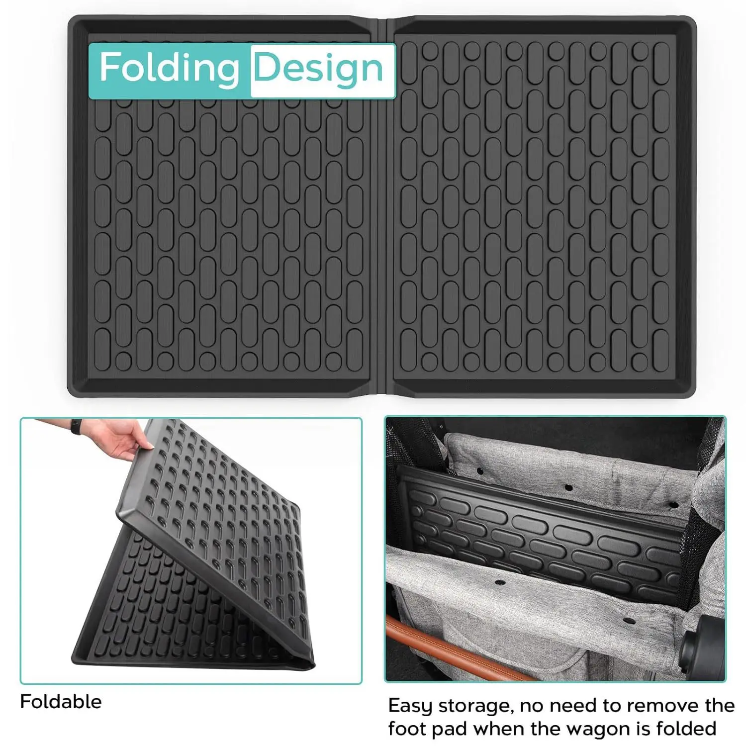 All Weather Floor Car Mat For Wagon Wonderfold W2 W4 Sports Stroller