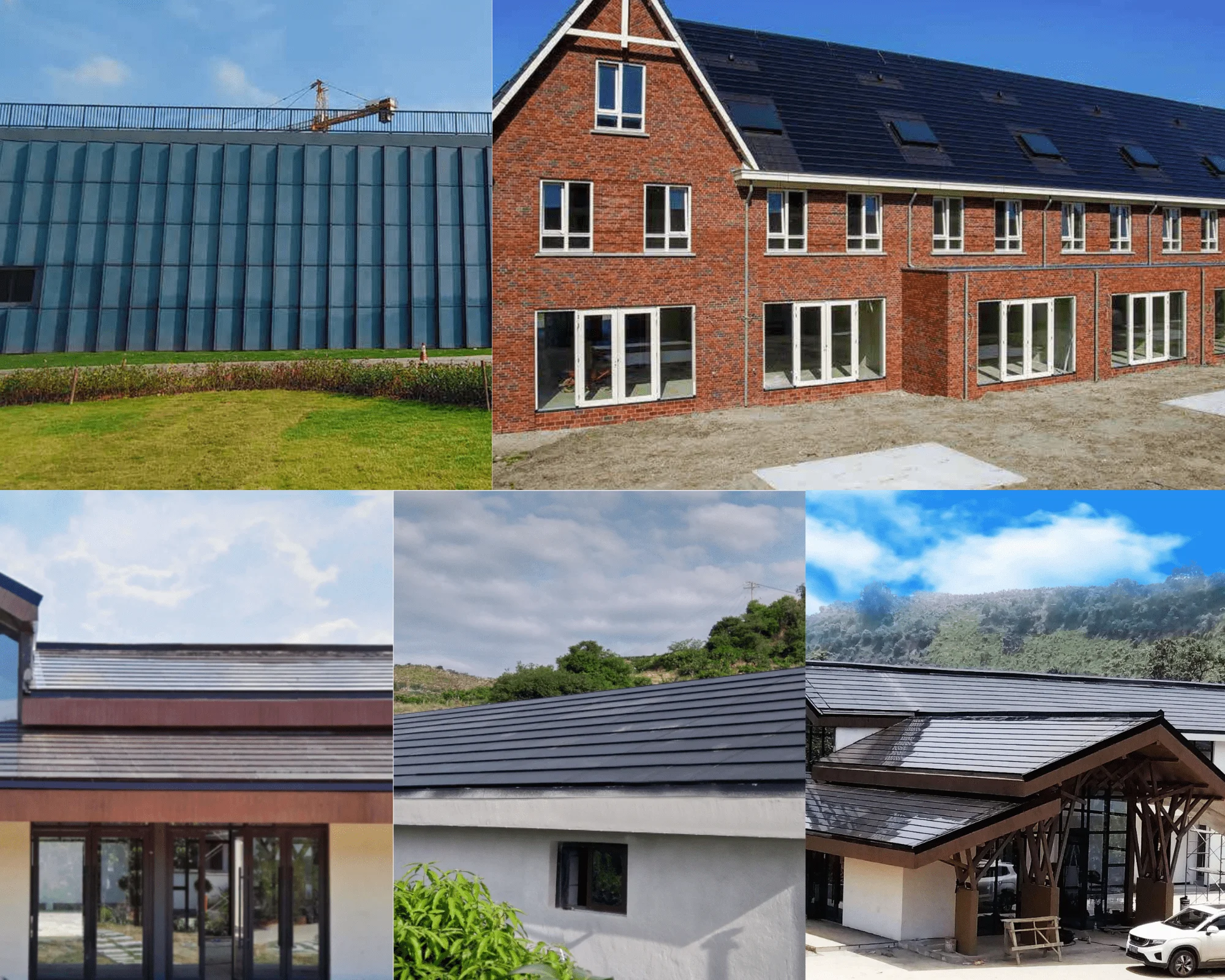 Bipv Double Glass Solar Roof Solar Tile Structure Profiles Solar Energy System Solar Flat Roof