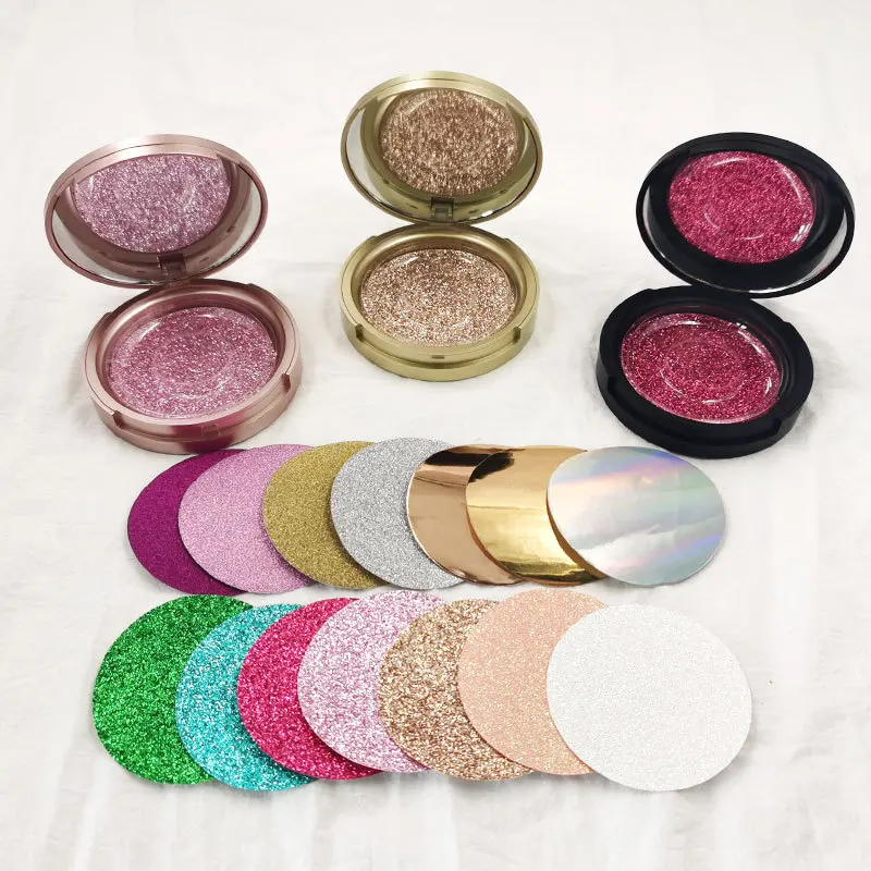 
Best factory price wholesale round empty eyelash packaging box with mirror 