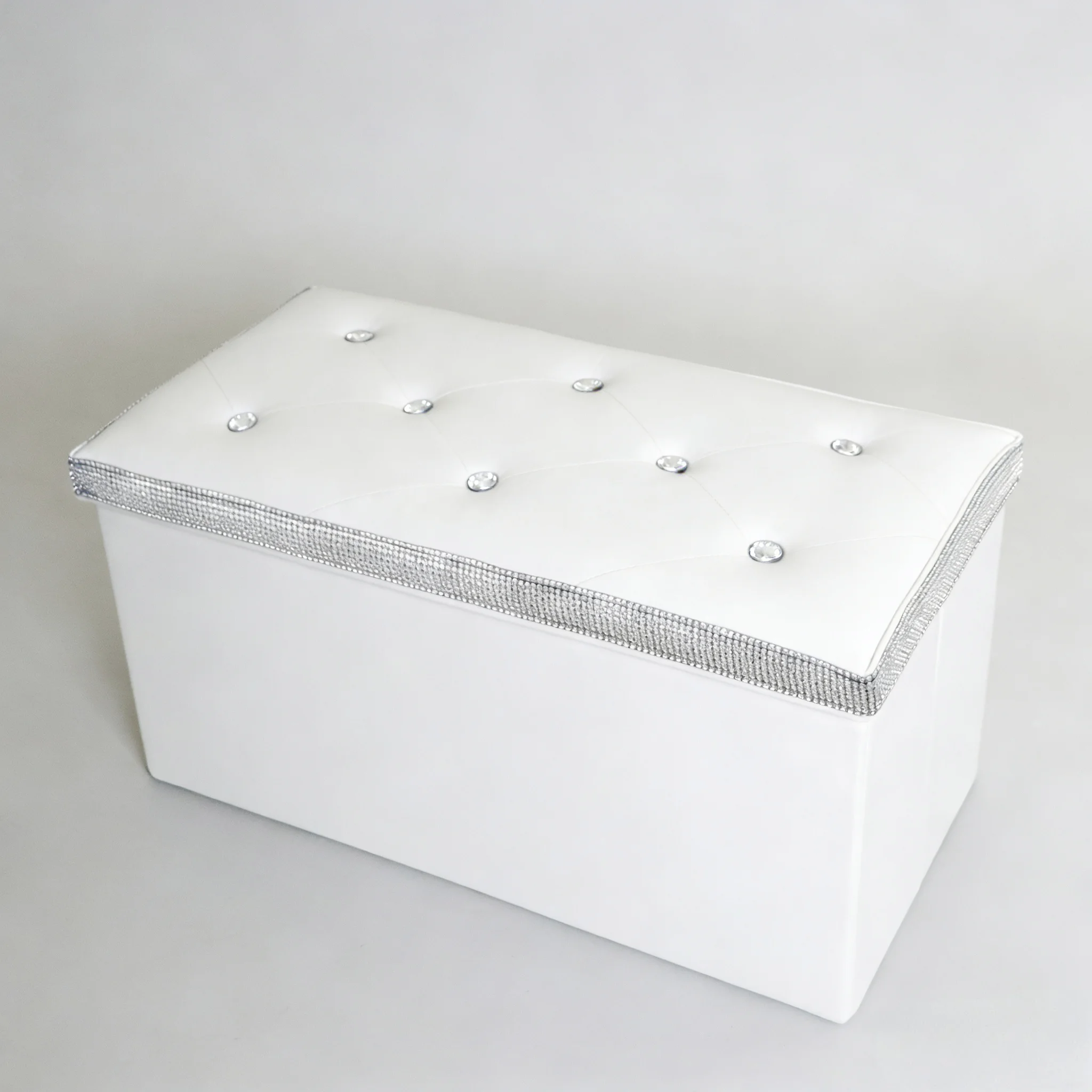 Factory Customized Foldable Modern Design Enterway Ottoman Bench with Shoe Storage for Sectional Sofa and Bedroom End of Bed