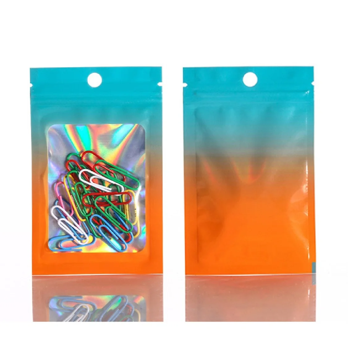 Gradient Bone Bag Aluminum Foil Laser Jewelry Packaging Bag Sealed Bag