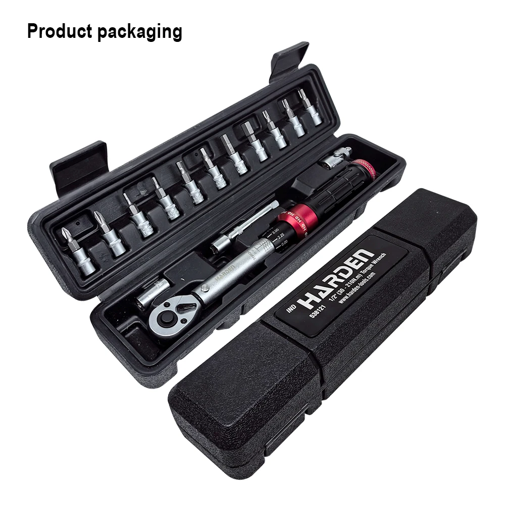 1/2-Inch Drive Click Torque Wrench Set – 10–170 Ft-lb / 13.6–230.5
