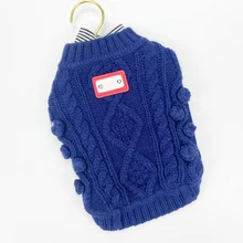 Classic Knit Eco-Friendly Winter Pet Sweater Soft Warm XS/XL Pullover for Dogs Spring Minimum Order 2pcs