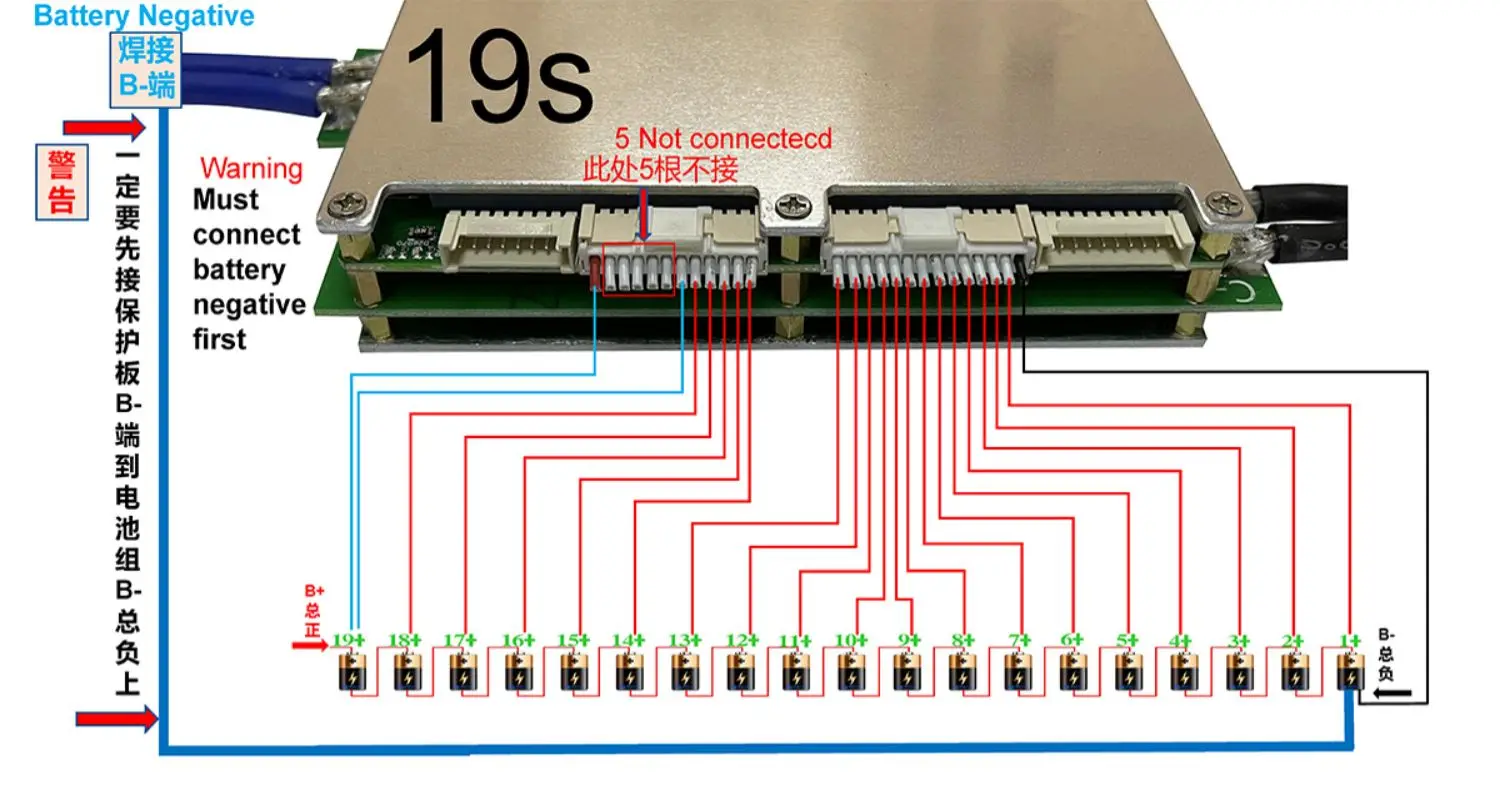 Bms 5s 100a схема подключения