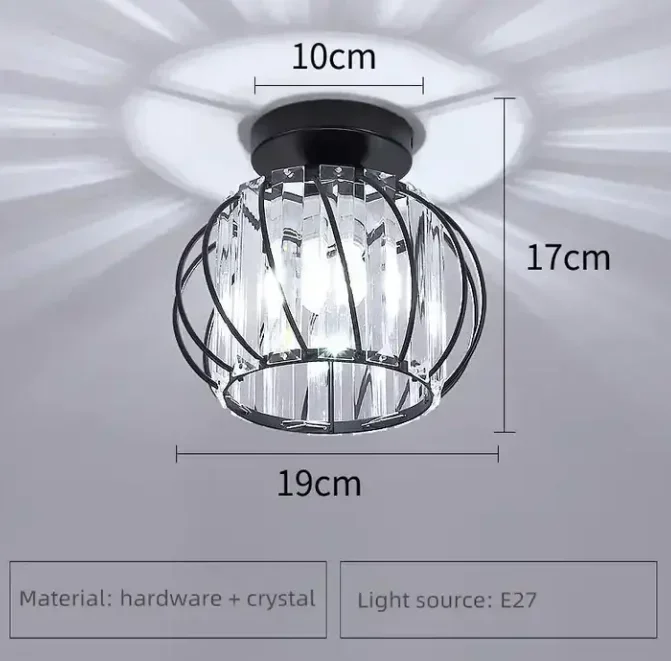 Luxury Hallway Corridor Lamp Lighting Fixtures Crystal Ceiling Lamp ...