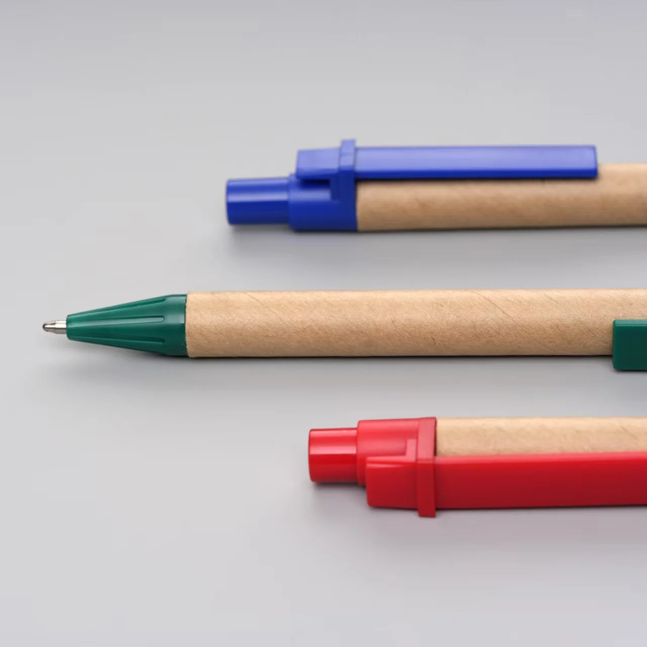 New ABS Environmental Protection Cowhide Paper Rod Ballpoint Pen with Custom Logo Paper Tube Advertising Oil Pen Wholesale preview 5