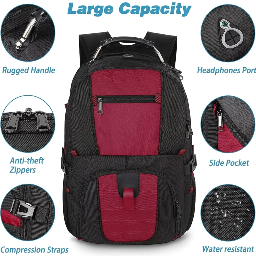 Travel Backpack for International Travel: Matein 17 Inch Laptop Backpack with USB Port & Luggage Strap for Men and Women Travel Backpack for International Travel: Matein 17 Inch Laptop Backpack with USB Port & Luggage Strap for Men and Women