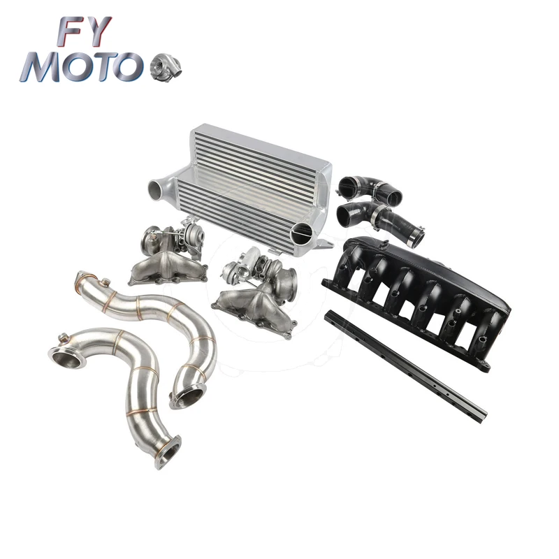 Exhaust Downpipe+intercooler+turbocharger+intake Manifold+inlet Hose