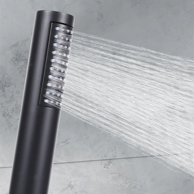 New Design Black Abs Plastic Portable Hand Held Shower Head Rain Buy