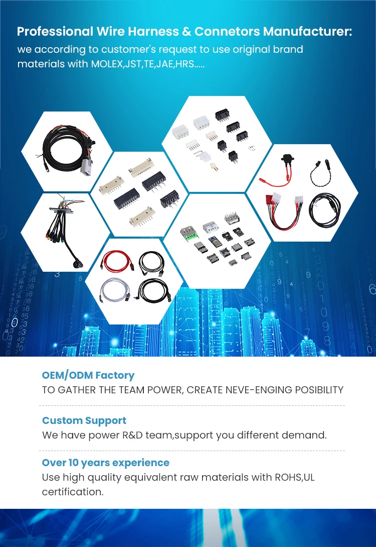 Industrial cable Vehicle cable Electronic Medical testing equipment  wire harness