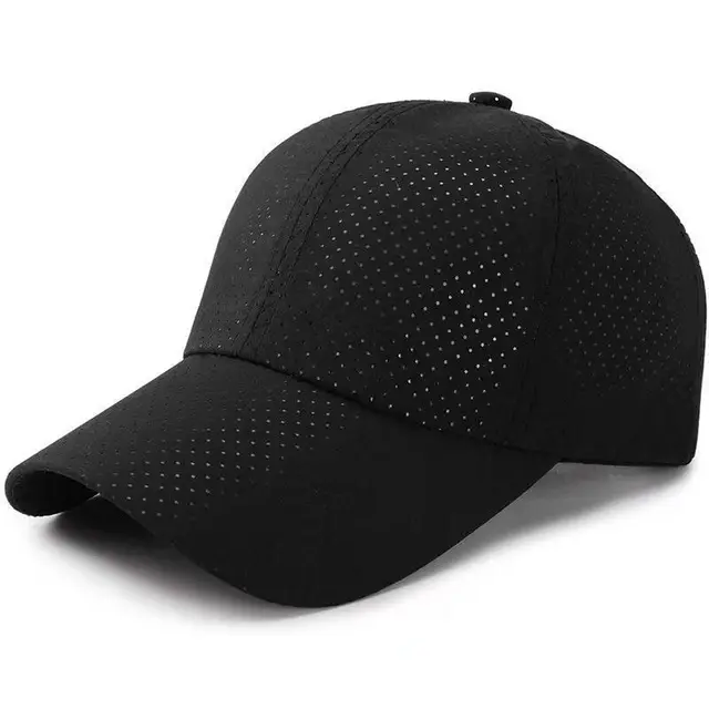 Hot selling Customized Laser Cut Hole Fashion Street Trend Six Panels sports baseball caps hats for unisex