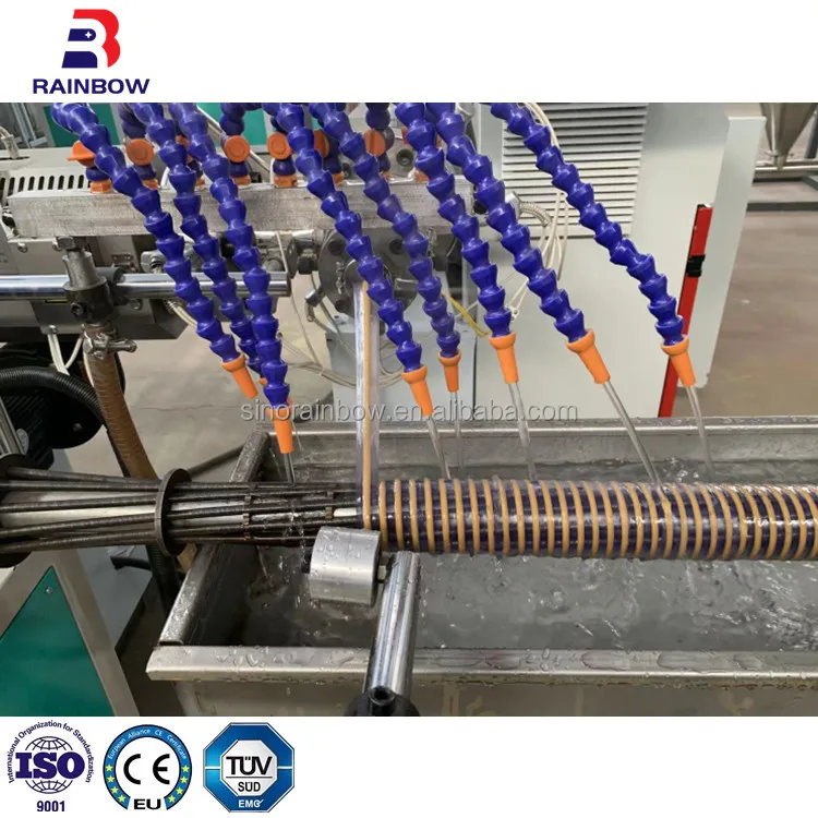 Plastic PVC Flexible Vacuum Swimming Pool Suction Hose Machine PVC Spiral Suction Hose Machine