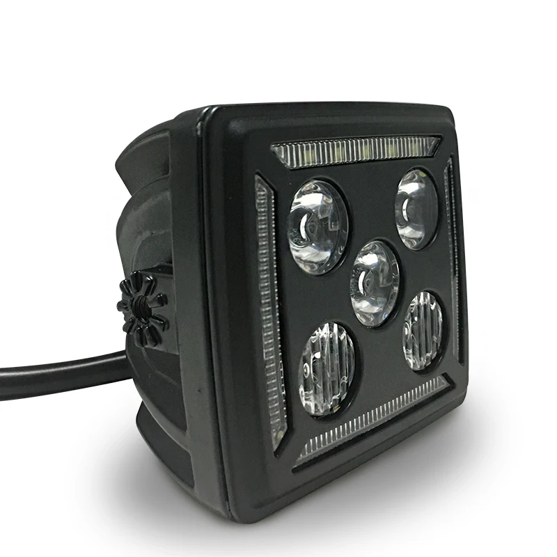 4-дюймовый светодиодный Рабочий фонарь 18 Вт с DRL для внедорожника, полноприводного грузовика, трактора, 4x4 ATV SUV 12 24 В, точечный прожектор 4,3 дюйма, светодиодный фонарь дальнего света