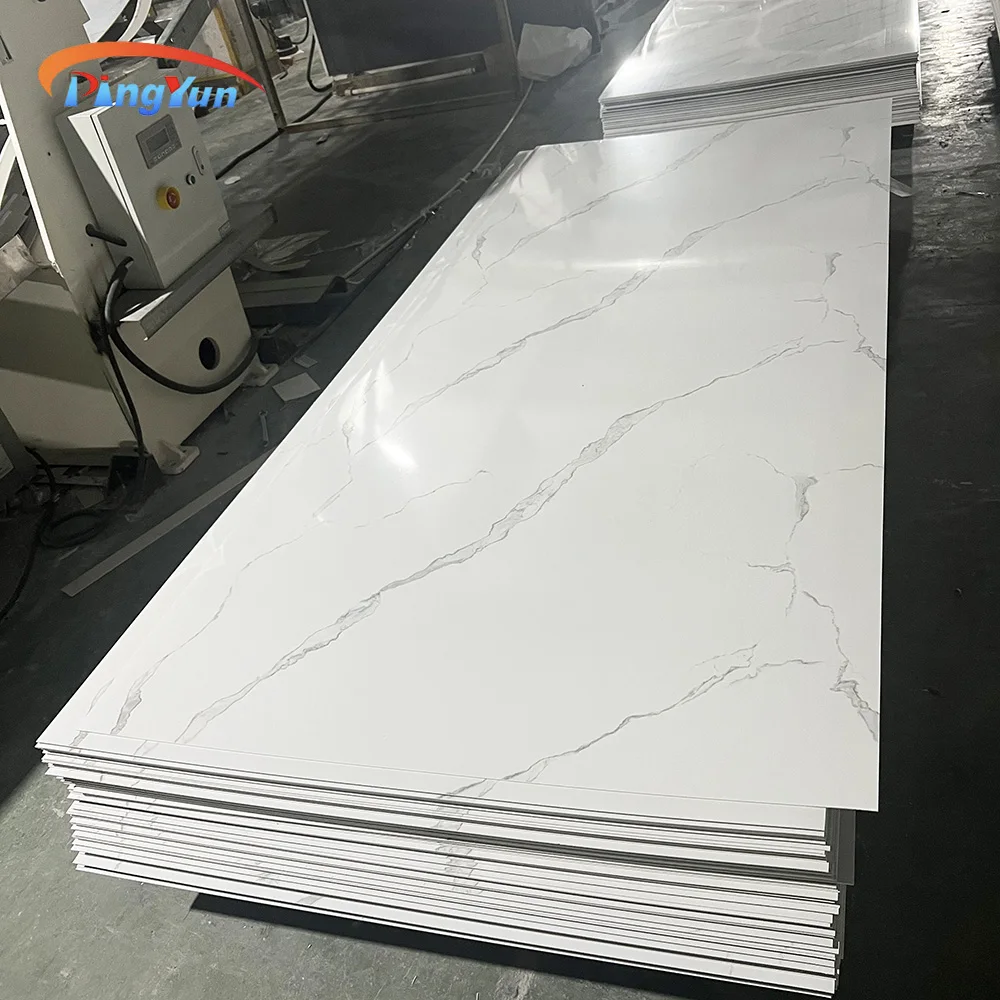 Luxurious Marble Slabs PVC 4x8, Premium 6mm Marble-Type PVC Sheets with Elegant Finishes