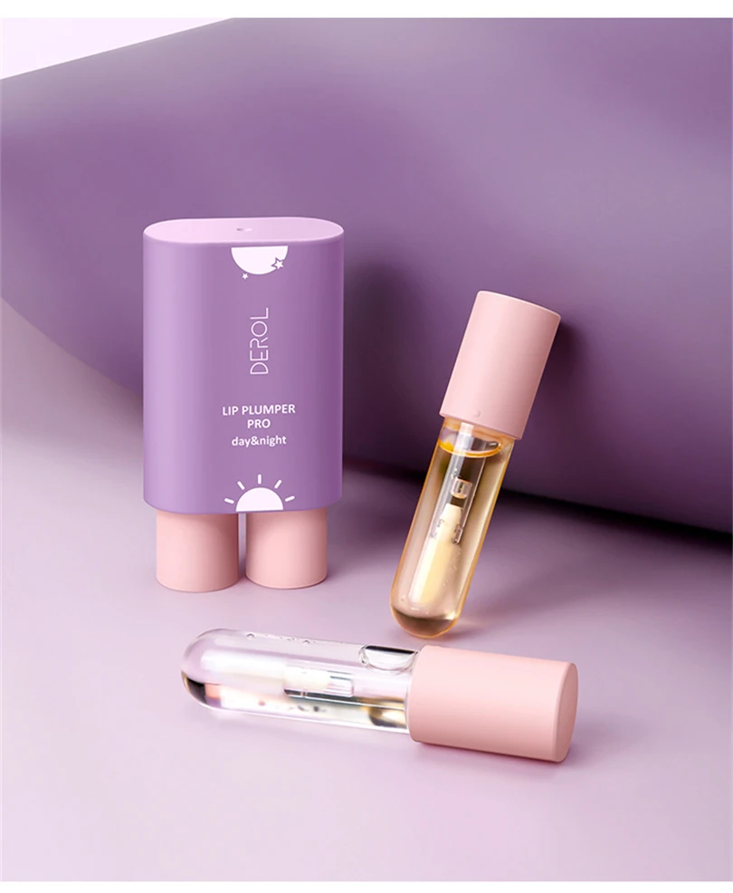 Собственная торговая марка, двойная туба, дневная и Ночная Мятная Имбирная губа, жидкость для пухлых губ, стойкая водостойкая, на заказ