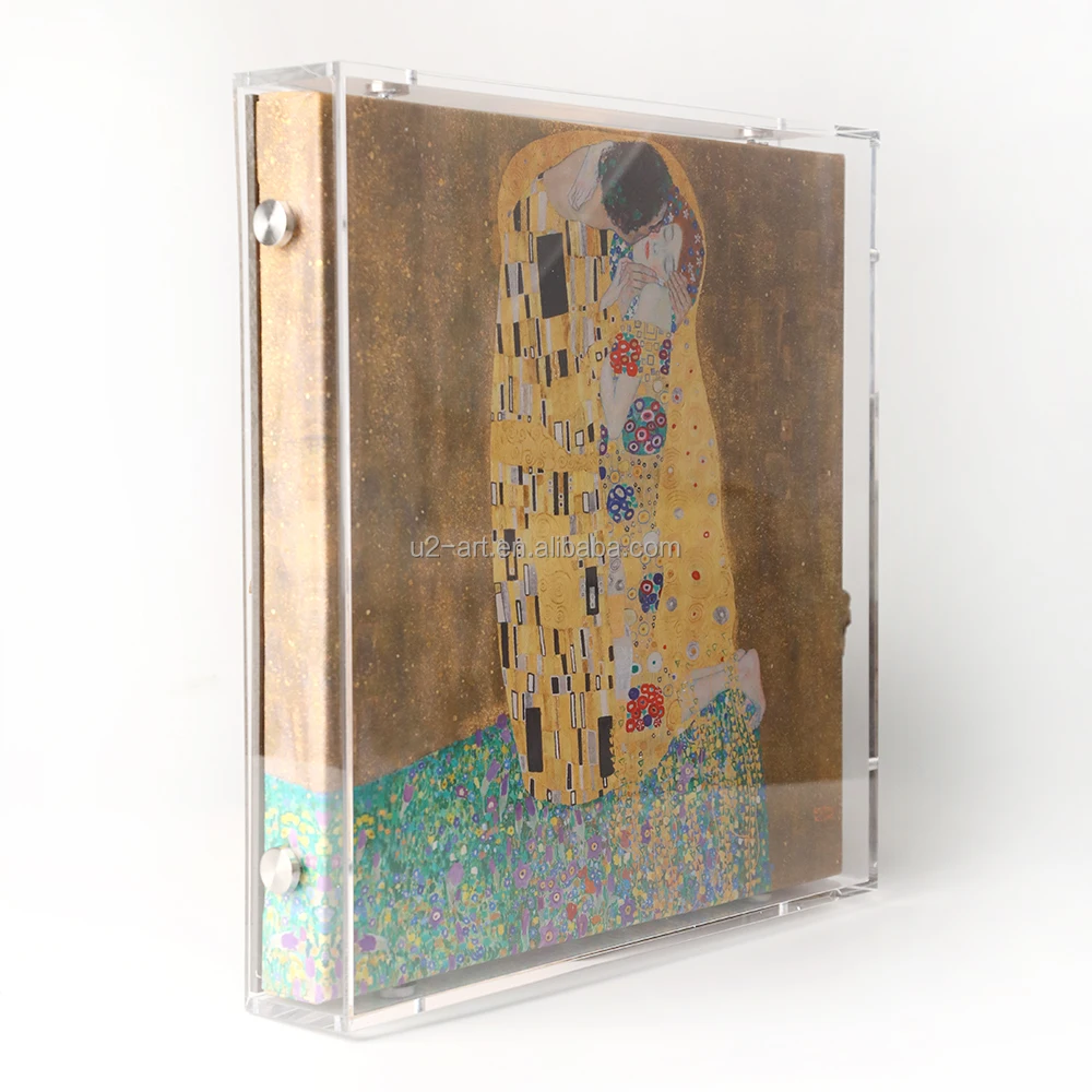 Acrylic Shadowbox Painting Floater Framed Shadow Box Frame For Art