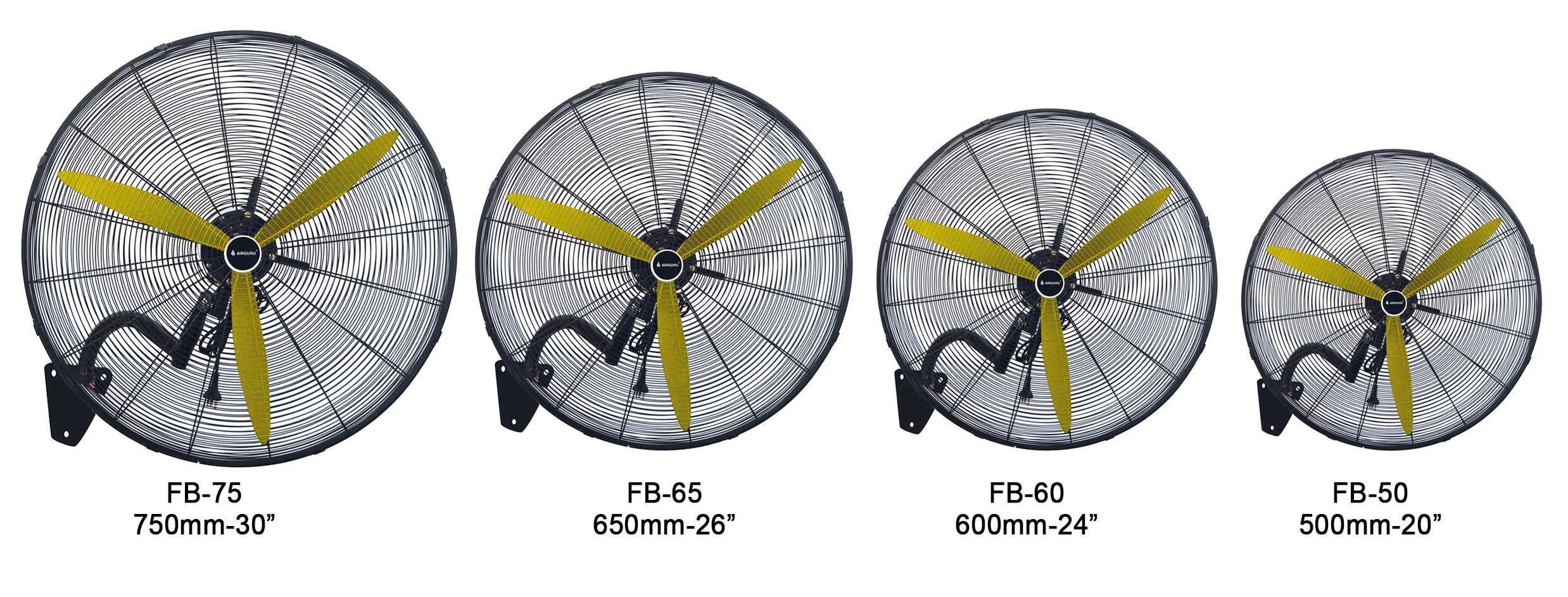 Industrial Wall Mounted Fan, 650mm, FB-65, Aluminum - detail 8