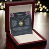 Carte + Collier en Or (Boîte Lumineuse LED)