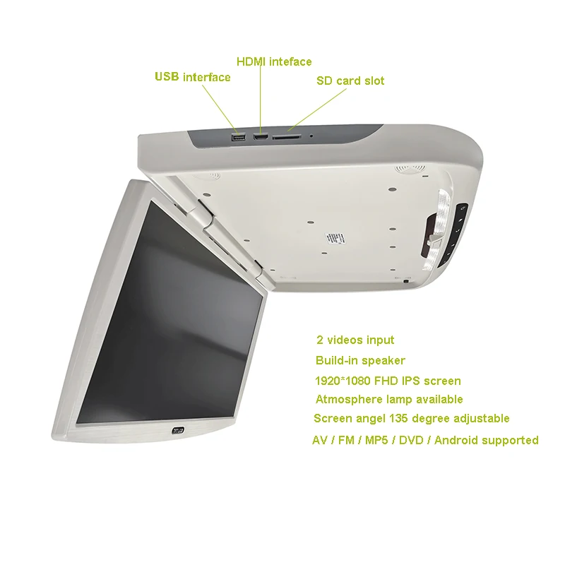 22inch Screen DVD Roof Mounted Monitor - Manual Coach Ceiling
