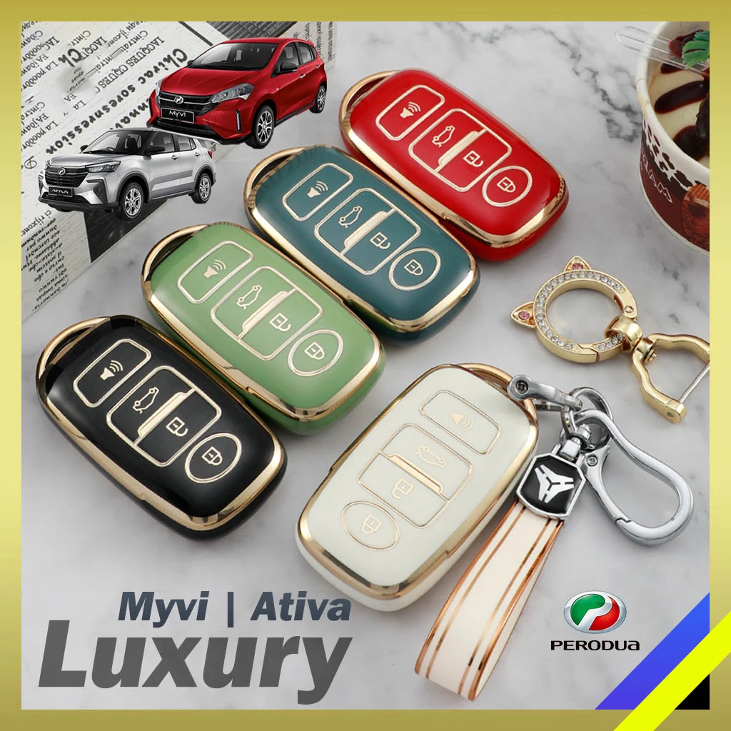 Free Sample 2021 Perodua Myvi Bezza Aruz Car Key Silicone Cover Case Remote Key Accessory for Myvi