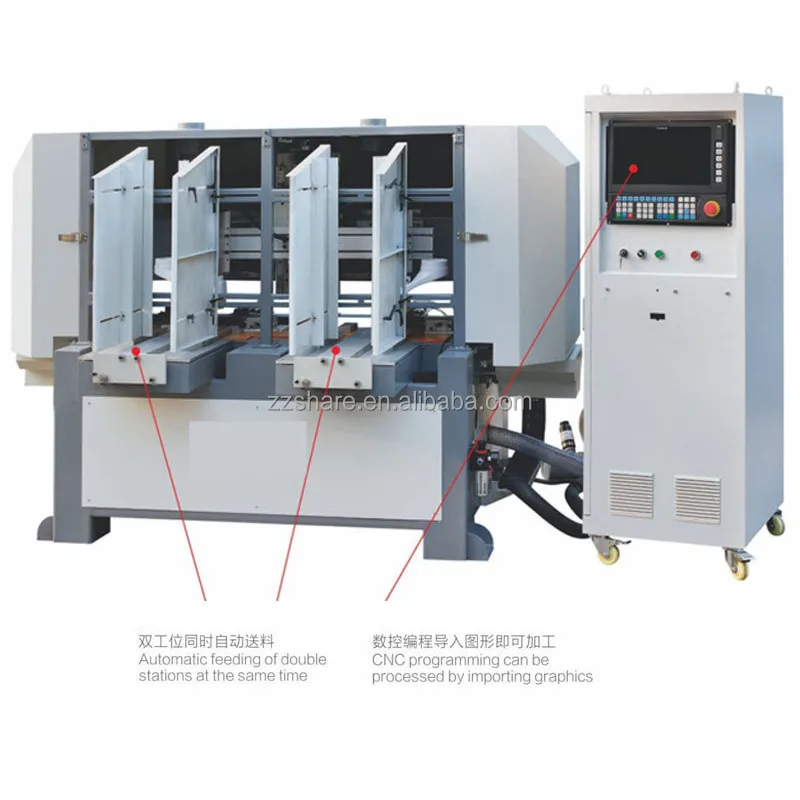 Automation Wooden Handle Spoon Knife and Fork Making Machine 5 Axis Cac Wood Carving Machine Price