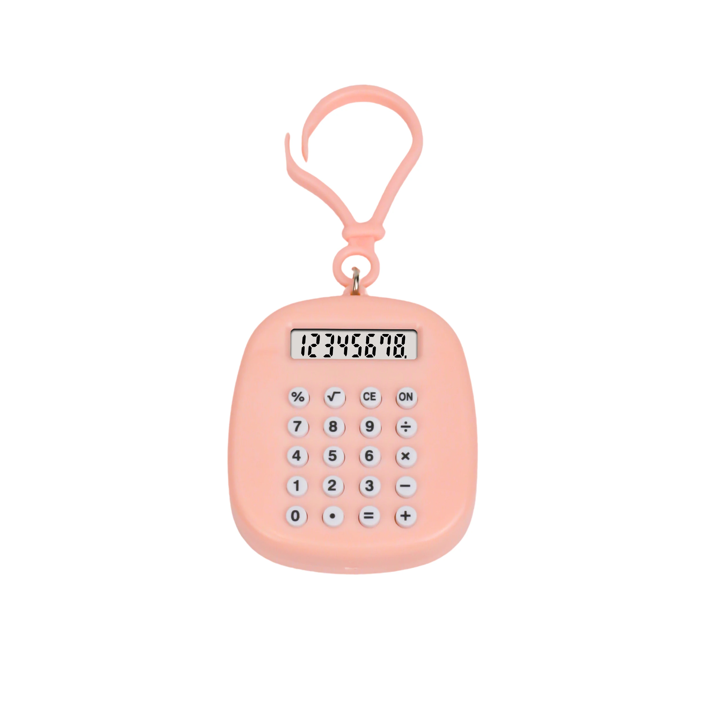 Wholesale customized mini gift calculator with maze toys and keychain for children's portable small calculator