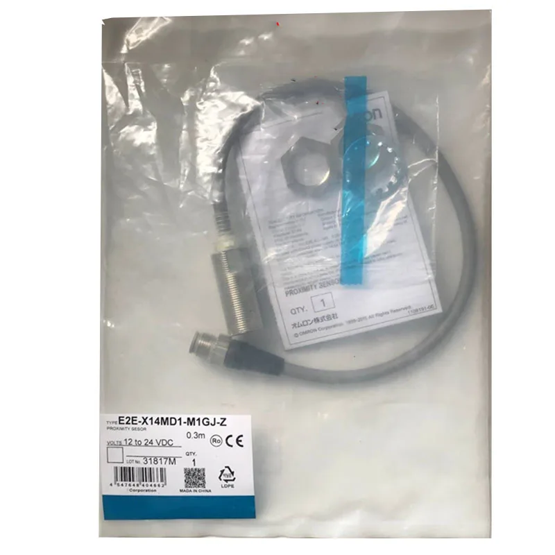 নতুন মূল E2E-X14MD1-Z ওম্রন E2E সিরিজের ইনডাক্টিভ প্রক্সিমিটি সেন্সর, যা শিল্প স্বয়ংক্রিয়করণ যন্ত্রপাতিতে ধাতব বস্তু সনাক্তকরণ, সীমা অবস্থান নির্ধারণ এবং কাজের টুকরো গণনার জন্য ব্যবহৃত হয়।
