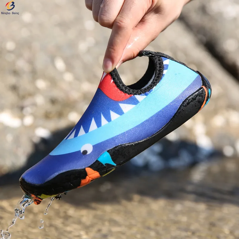 Оптовая продажа, детская обувь для подводного плавания, обувь для дайвинга босиком, Детская Водная обувь на мягкой подошве
