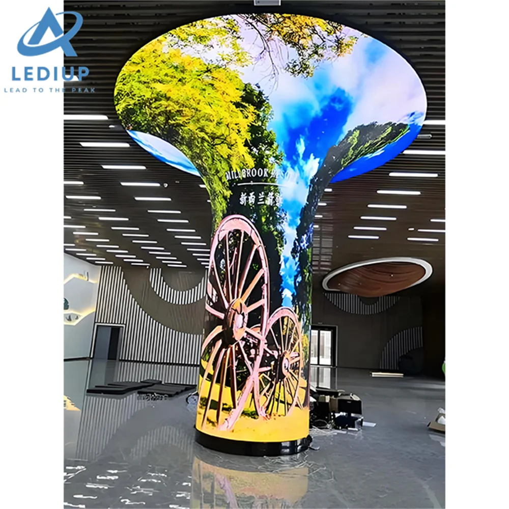 Rotaling Led Sign Alibaba.com: LEDIUP Round Radiant Hexagon Foldable LED Display with ...