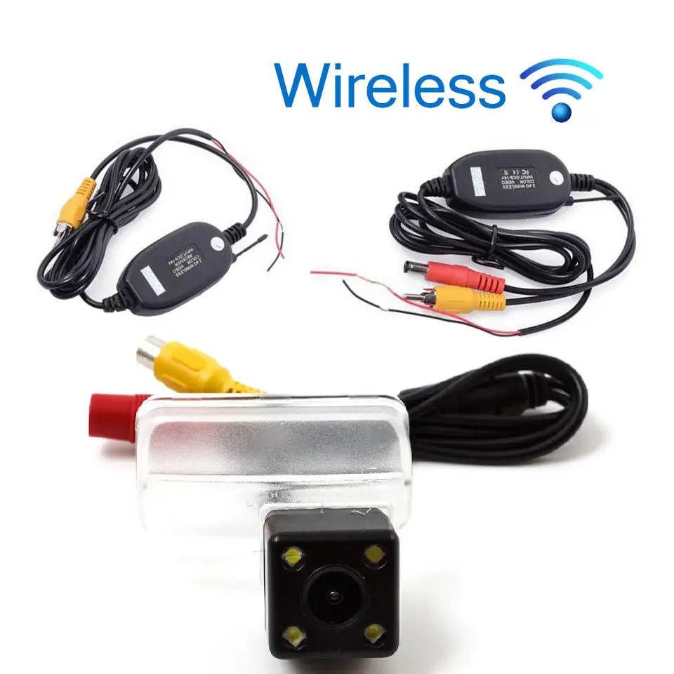 Wireless Reverse Camera for Citroen C4L 2013 2014 2015 CCD Dynamic Track AHD Car Trunk Handle Parking Assistance Backup Camera