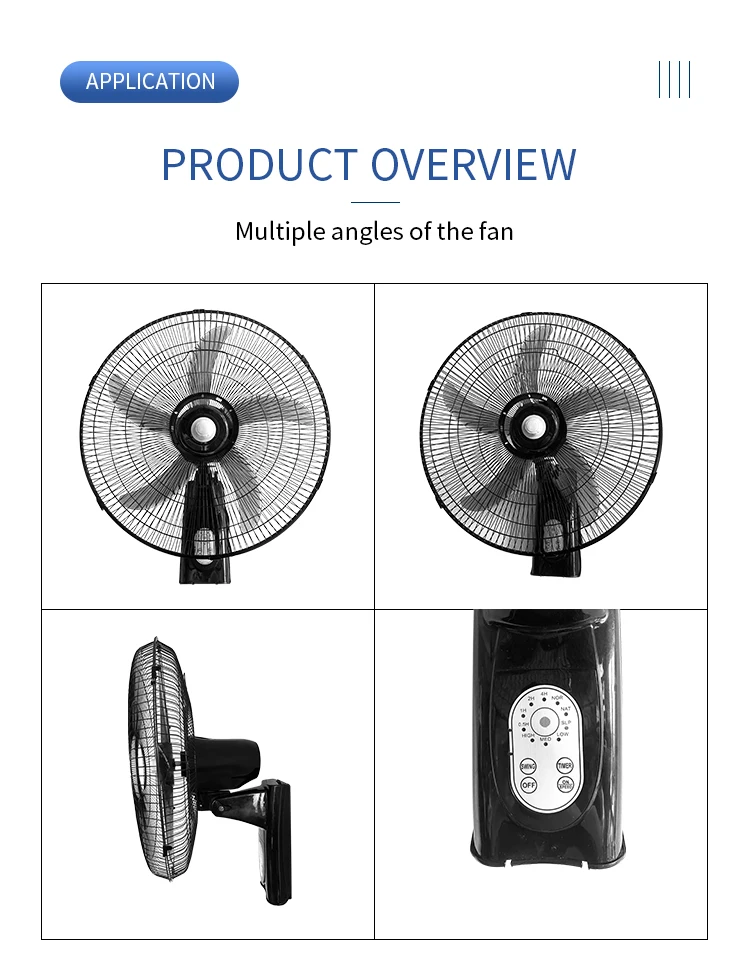 Wall Mounted Fan, Electric, Metal - detail 12