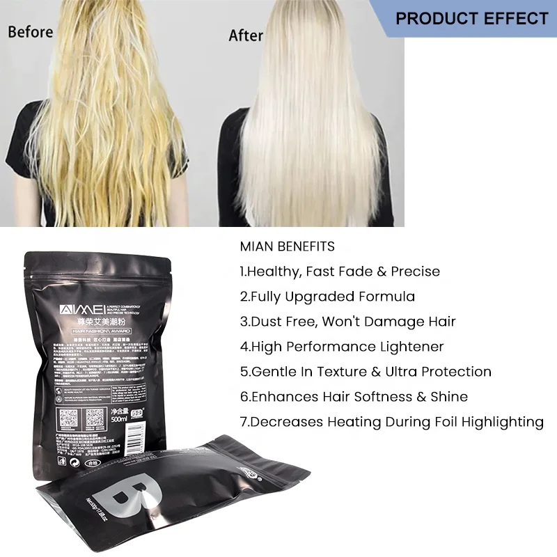 Aimei No Ammonia Professional Salon Level 7 Lightening Hair Bleach