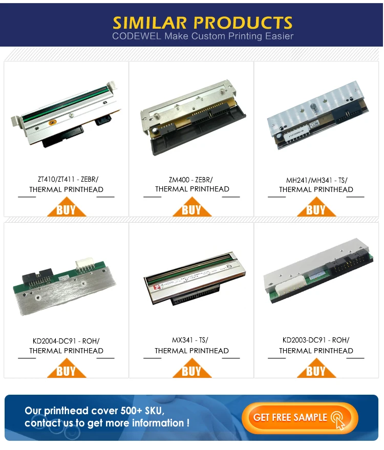 Original Print Head for Godex HD-830i EZ120 ZX420i ZX 1600i G300 G330