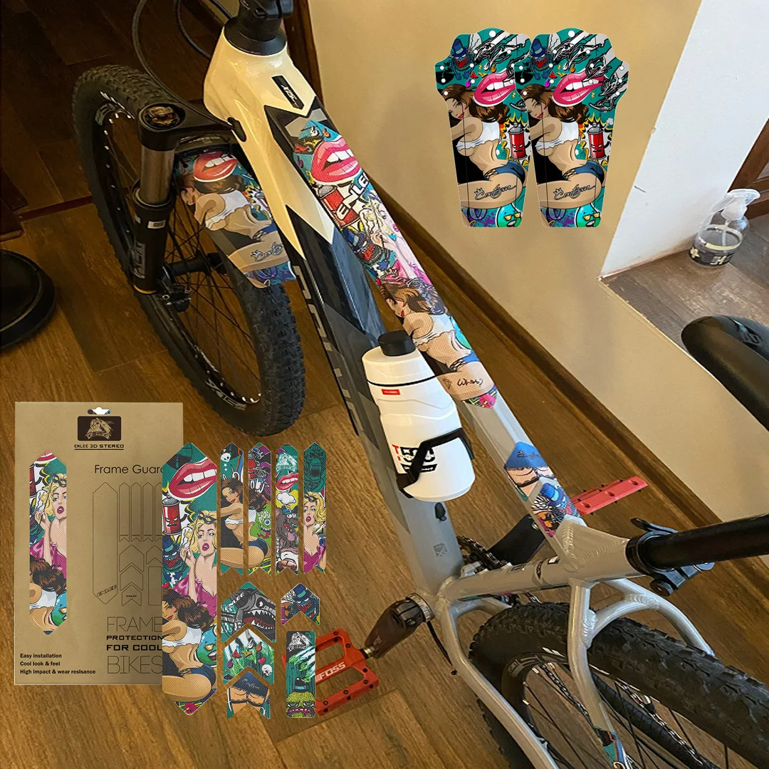 ENLEE Road Paster 3D-Musterrahmenfolie Anti-Scratch Collision Fahrradrahmen-Schutz  folie| Alibaba.com